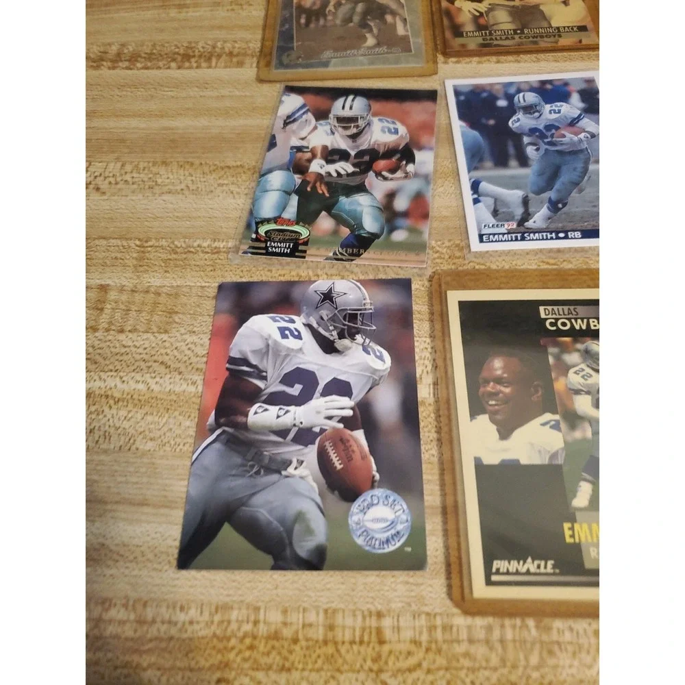 1990s-2000s Topps Football Emmitt Smith 18-card lot - Dallas Cowboys Legend